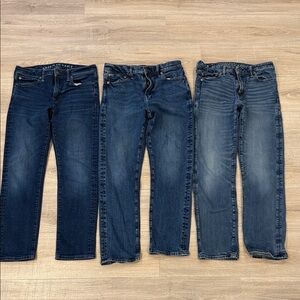 American Eagle Outfitters Triple Pack Blue Jeans